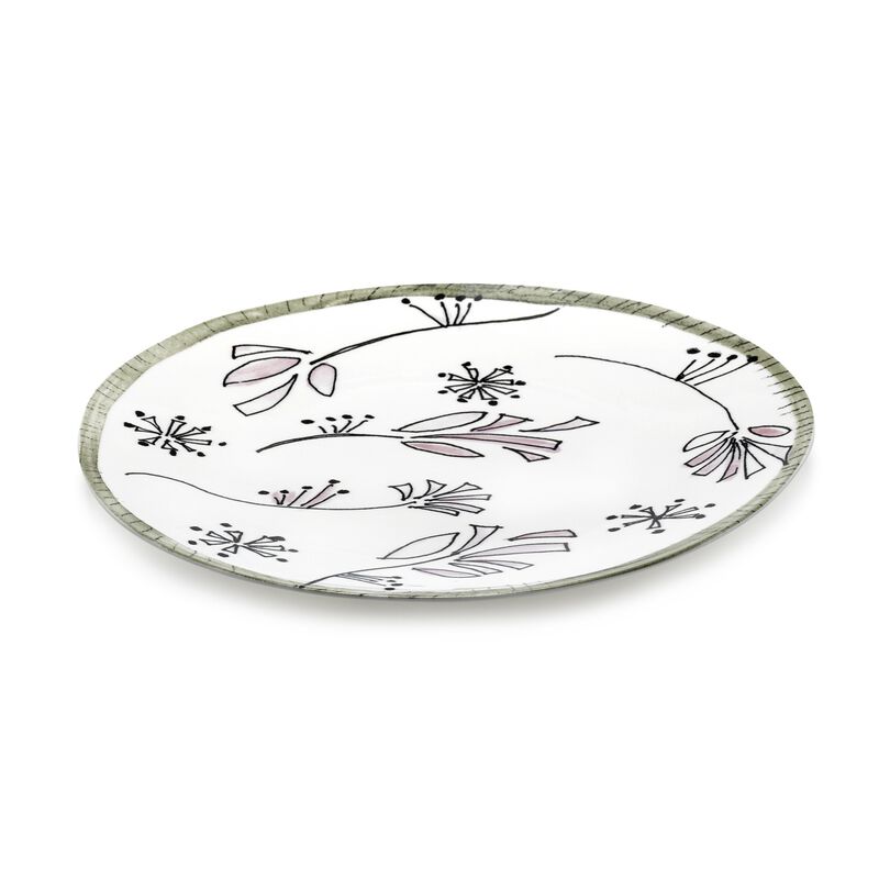 Marni Midnight Flowers Dinner Plates Set Of 2 - Fiore Rosa image number 0